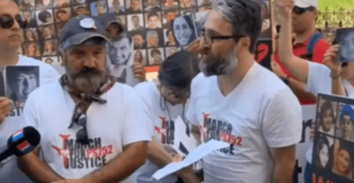 پایان راهپیمایی اعتراضی مهرزاد زارعی در اتاوا با این درخواست: تحریم سپاه پاسداران و مقام‌های حکومت در ایران