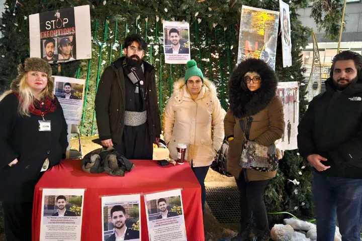 تجمع در تورنتو در اعتراض به اعدام محمد قبادلو