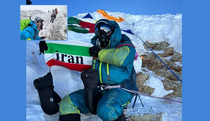 کوهنورد ایرانی کانادایی در راه فتح اورست و ۱۴ بلندترین قله جهان