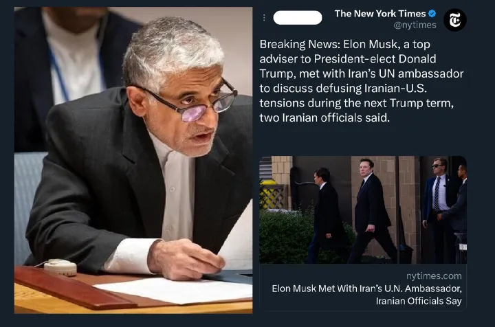 پشت‌صحنه دیدار ایلان ماسک با سفیر ایران